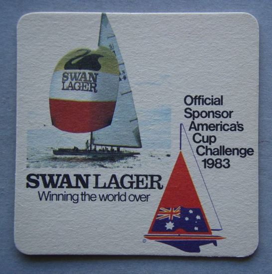 Picture of Swan Lager America's Cup Beer Coaster