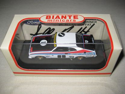 Picture of Autographed Allan Moffat 1977 ATCC Winner Ford Falcon 351 XB GT Coupe