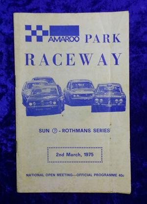 Picture of 1975 Amaroo Park Rothmans Series Official Race Program