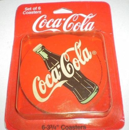 Picture of Coca Cola Old Promotional Drink Coaster Set of 6